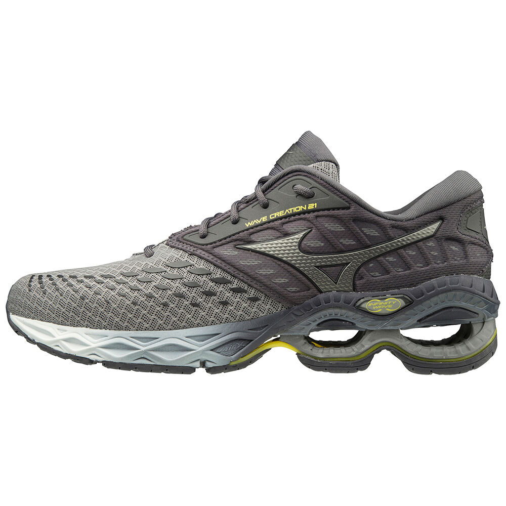 Sapatilhas Running Mizuno Wave Creation 21 - Homem - Cinzentas/Prateadas - HBJSN1926